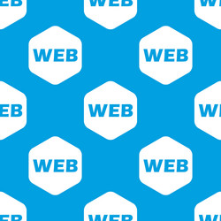 Web hexagon pattern vector