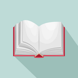 an open book top view place for text vector image