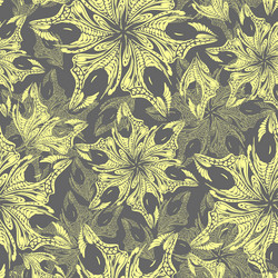 seamless yellow openwork pattern of abstract vector image