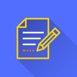 survey - icon for graphic and web design vector image