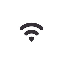 wifi icon wi-fi sign isolated flat design Vector Image