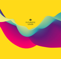 3d wavy background dynamic effect design template vector image