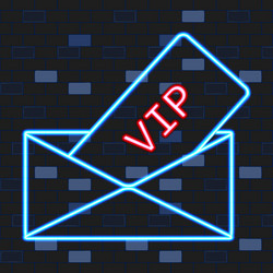 Vip neon icons concept glowing icon vector