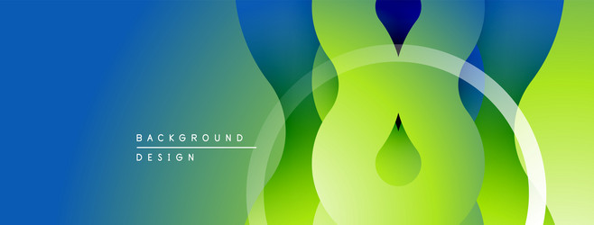 abstract gradient shapes overlap creating dynamic vector image