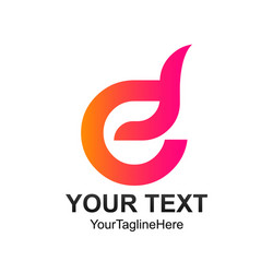 Elegant Initial E Logo Template Vector Image