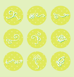 Tree green background eps10 Royalty Free Vector Image