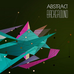 abstract geometric background with triangle vector image