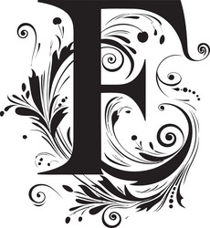 exquisite script tasteful font e art ethereal vector image