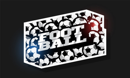 Modern Football Logo Template Vector Image