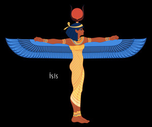 Isis Goddess of Egypt Royalty Free Vector Image
