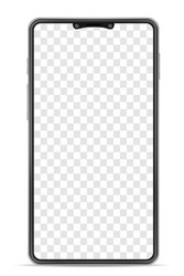 realistic smartphone blank mock up mobile phone vector