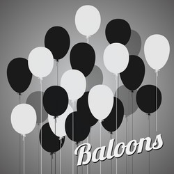 Balloons poster vector