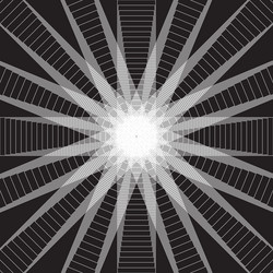 circular geometry design element vector image