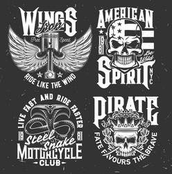 Motorcycle Club Apparel - Skull & Cobra Vector Image