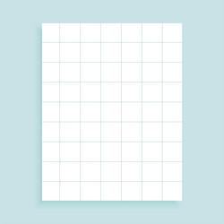 big square mathematic notebook paper template vector image