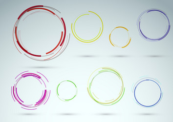 Dynamic Ring Swirls - Web Elements vector image