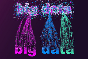 big data visualization network matrix vector image