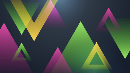 Colorful rainbow polygon background or frame Vector Image
