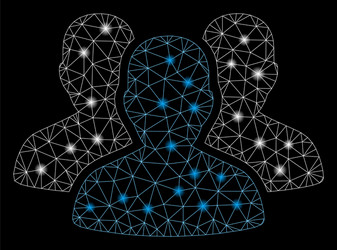 flare mesh 2d user group with spots vector image