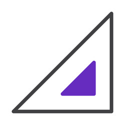 geometric abstraction portraying nested triangles vector image