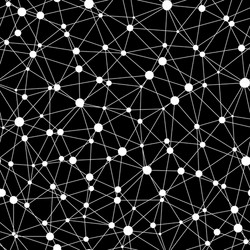 seamless of atomic structure net vector image