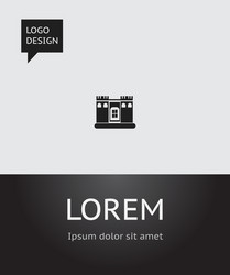 plaza symbol on castle icon Vector Image