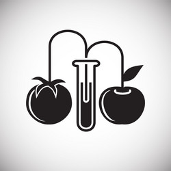 gmo icon on background for graphic and web design vector image