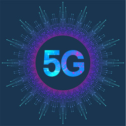5g network wireless system and internet connection vector image