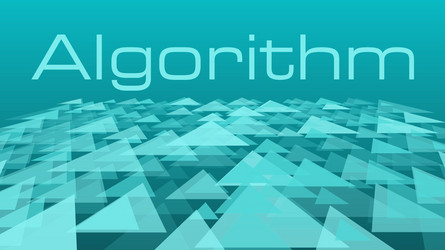algorithm concept triangles shapes abstraction vector image