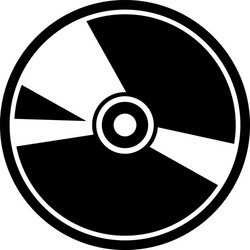 Compact disc lined Royalty Free Vector Image - VectorStock