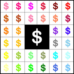 dollars sign usd currency symbol vector