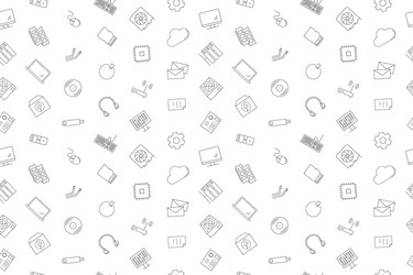 computer component background from line icon vector image