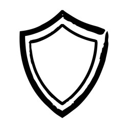 frame shield texture element outline border vector image