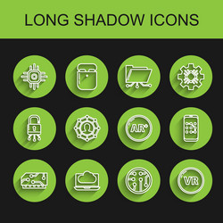 set line ram random access memory cloud vector image