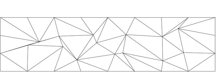 geometric chaos pattern with triangular shapes vector image