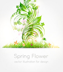 Spring flower background vector