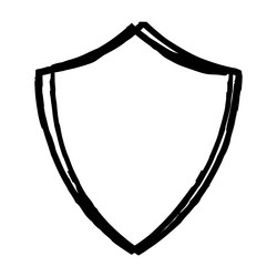 frame shield texture element outline border vector image