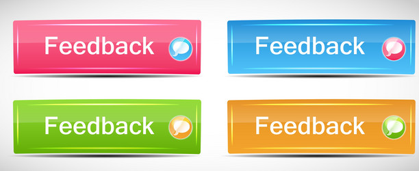 shiny rectangle menu buttons vector image
