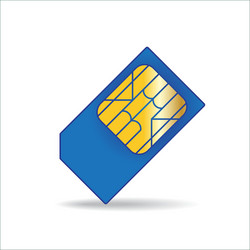 Sim card vector