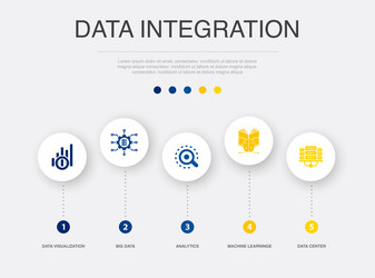 data visualization big analytics machine vector image