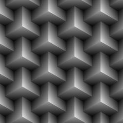 abstract background of intersecting cubes vector image