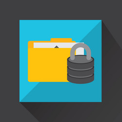 folder data security system technology vector image