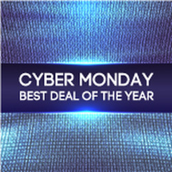 cyber monday background binary code sale concept vector image