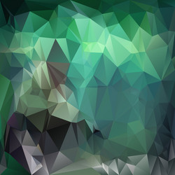 emerald green polygonal triangular pattern vector image