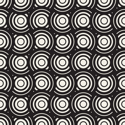 seamless rounded lines pattern abstract vector image