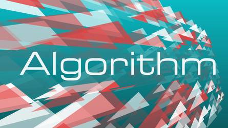 deep learning algorithm concept triangles vector image
