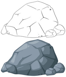 Big and small rocks Royalty Free Vector Image - VectorStock