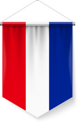 Yugoslavian Pennant Flag Vector Image