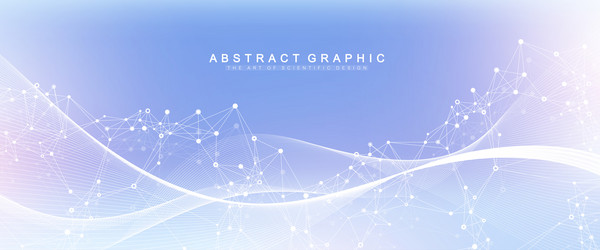 abstract tech network connection dots digital vector image
