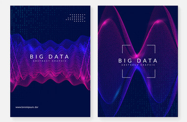 big data background technology for visualization vector image